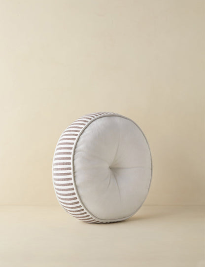 Littu Indoor / Outdoor Striped Disc Pillow by Sarah Sherman Samuel