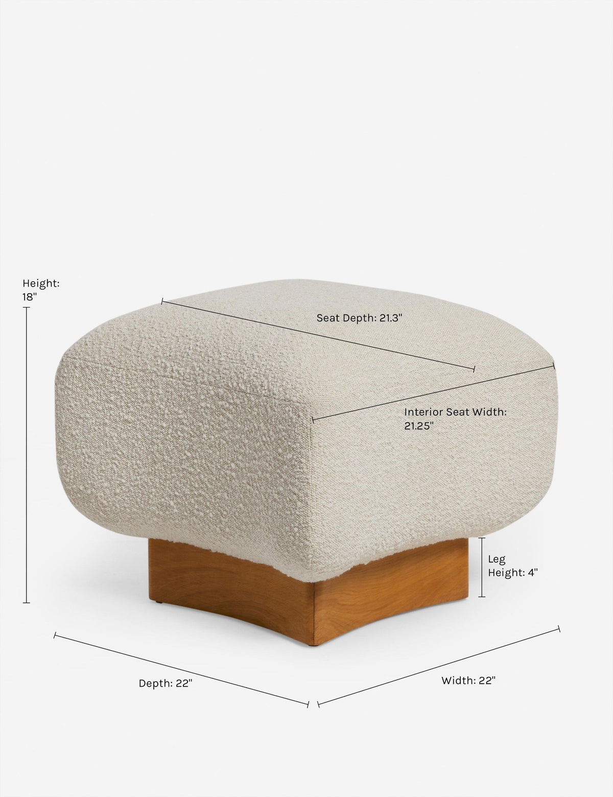 Lua Ottoman by Eny Lee Parker