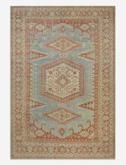 Vintage Turkish Hand-Knotted Wool Rug No. 613, 6'11" x 10'1"