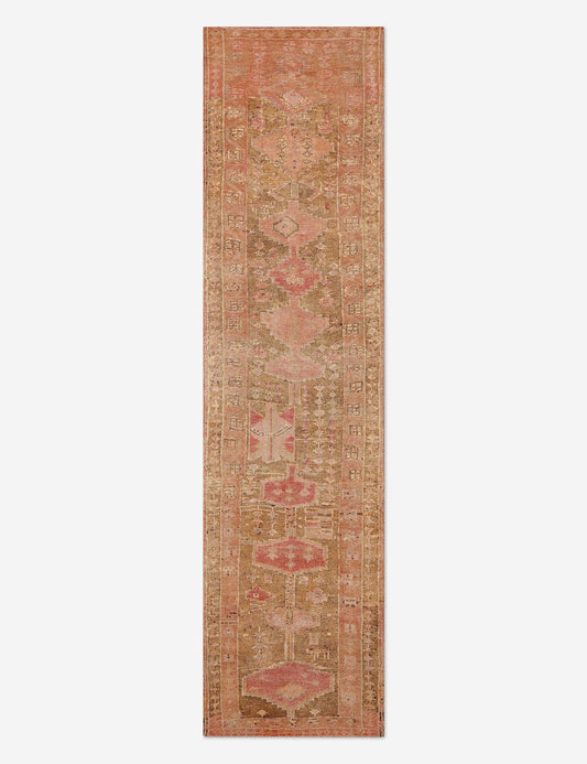 Vintage Turkish Hand-Knotted Wool Runner Rug No. 322, 3'1" x 12'1"