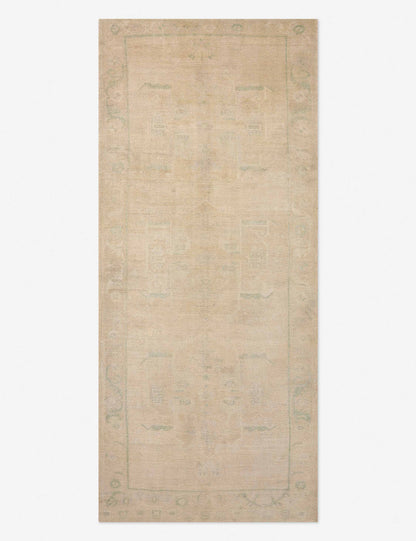 Vintage Turkish Hand-Knotted Wool Runner Rug No. 606, 4'11" x 11'5"