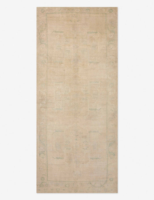 Vintage Turkish Hand-Knotted Wool Runner Rug No. 606, 4'11" x 11'5"