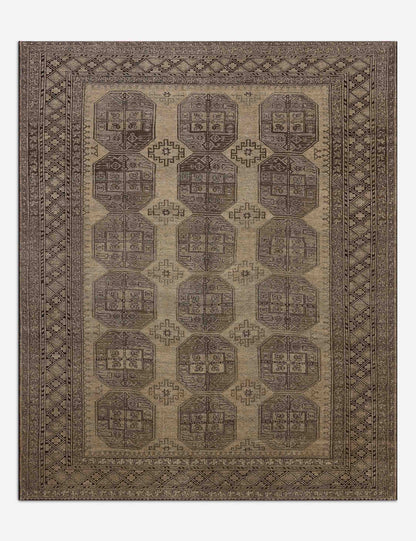 Vintage Turkish Hand-Knotted Wool Rug No. 607, 7'2" x 8'8"