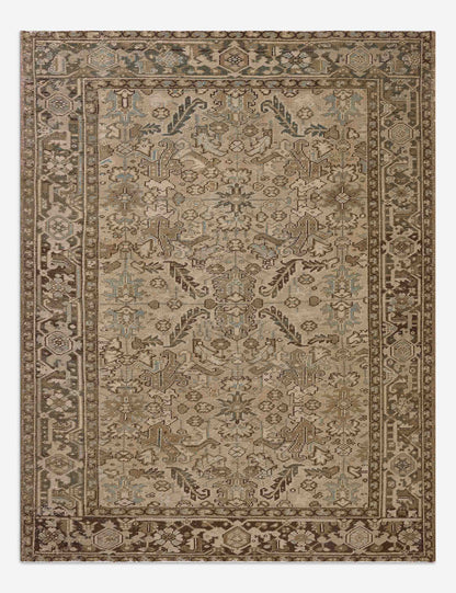 Vintage Turkish Hand-Knotted Wool Rug No. 612, 7' x 9'