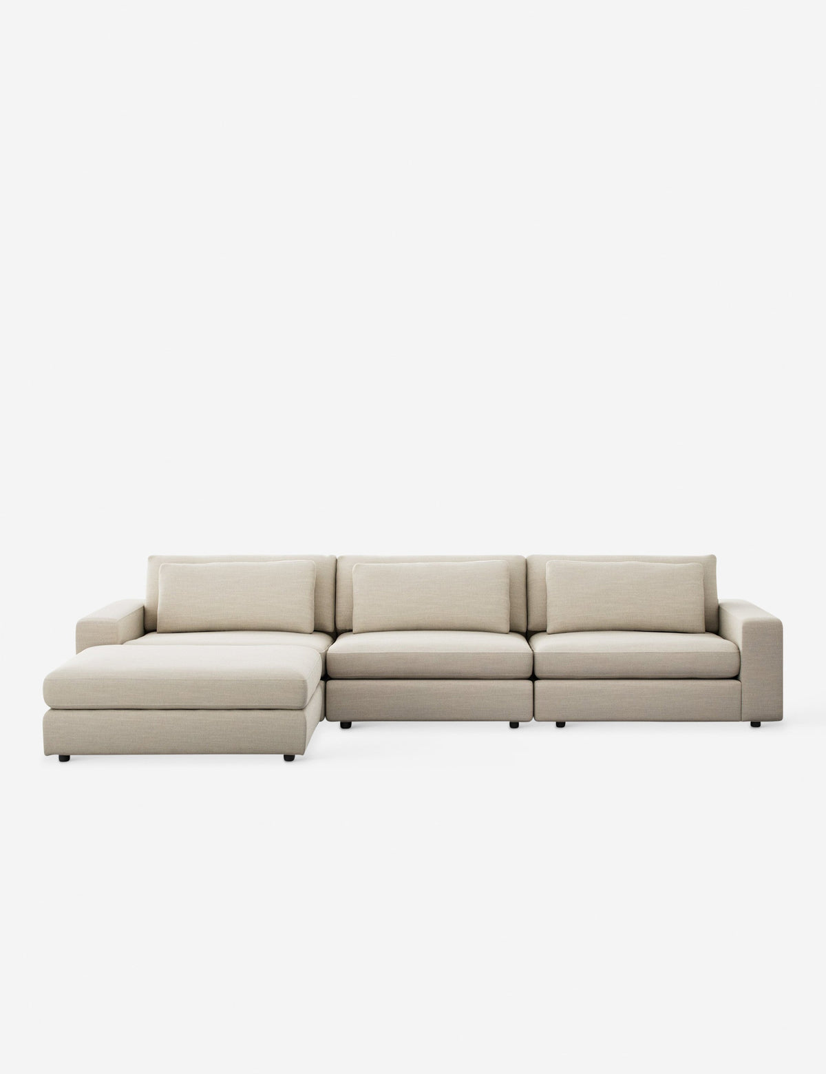 Creswell Modular 3-Piece Sectional Sofa with Ottoman