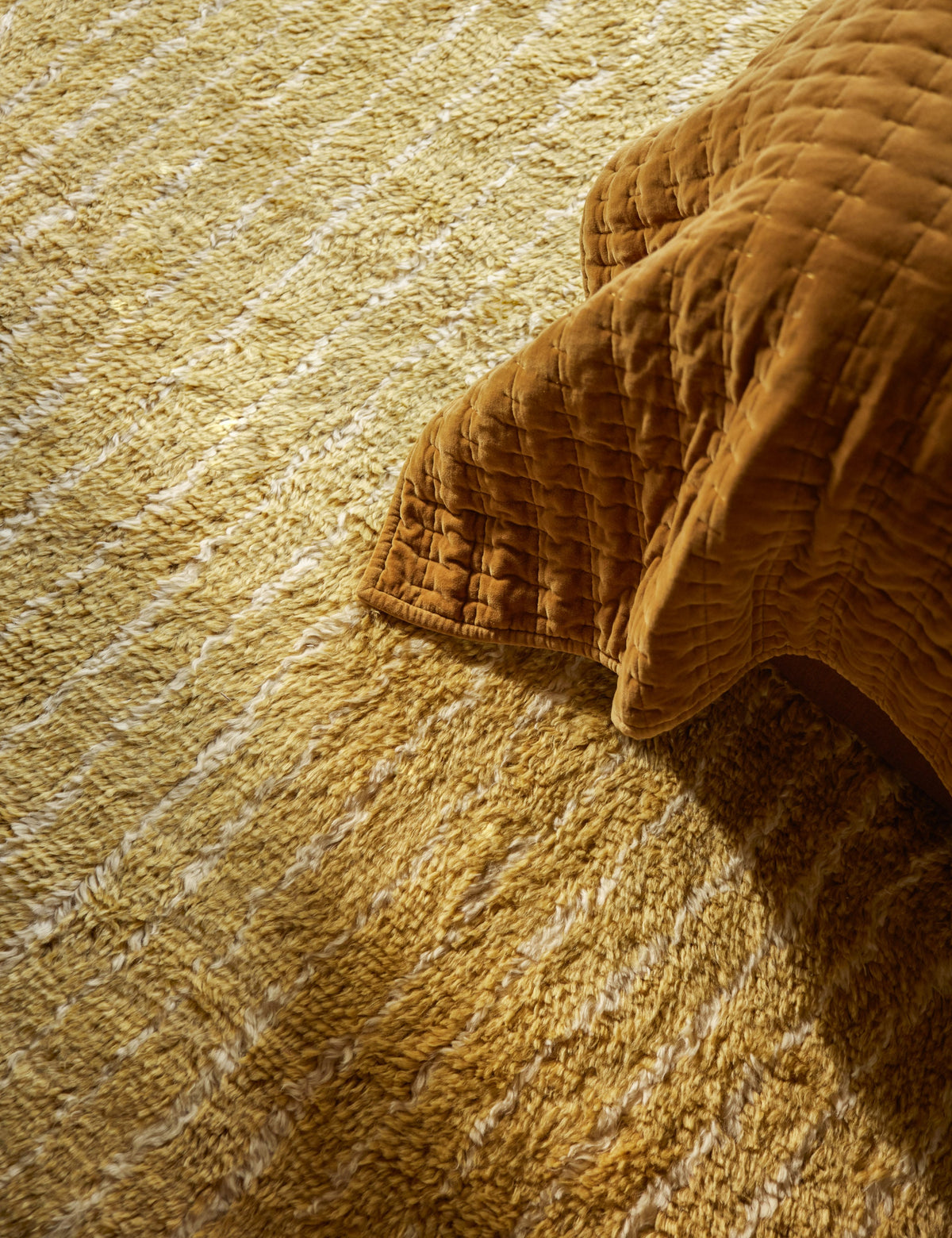 Bhari Hand-Knotted Wool Shag Rug
