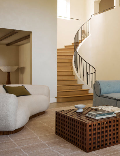 Open Box: Billow Sofa, Ivory Boucle by Sarah Sherman Samuel