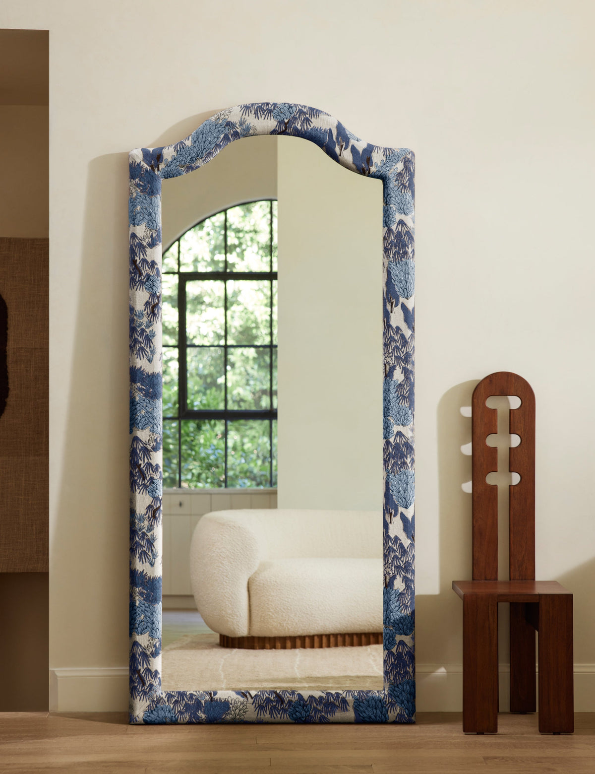Garden Walk Upholstered Full Length Mirror by Sarah Sherman Samuel