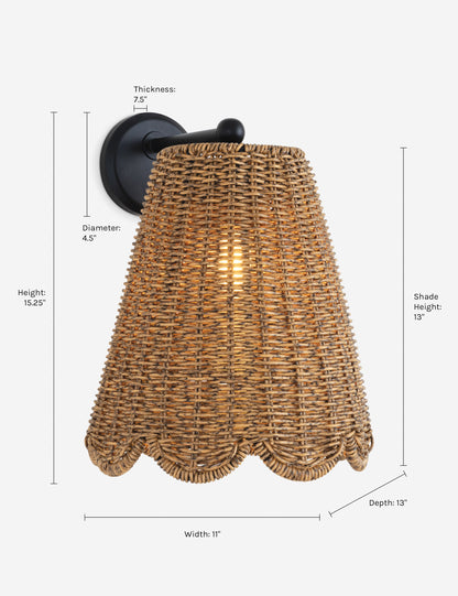 Summer Outdoor Straight Arm Sconce by Regina Andrew