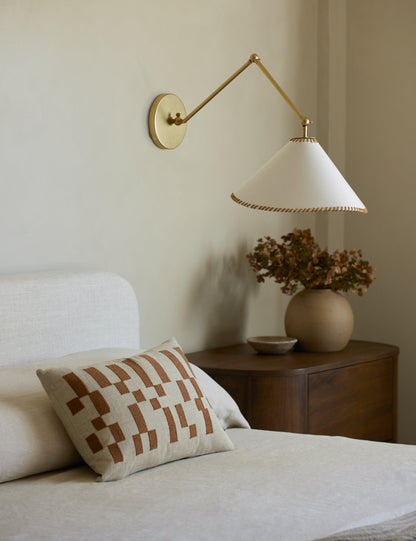 Mosaic Embroidered Pillow by Élan Byrd