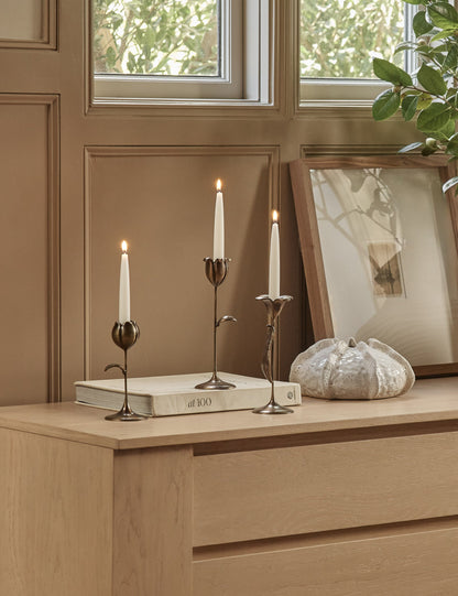 Olivia Floral Candlesticks (Set of 3) by Sarah Sherman Samuel