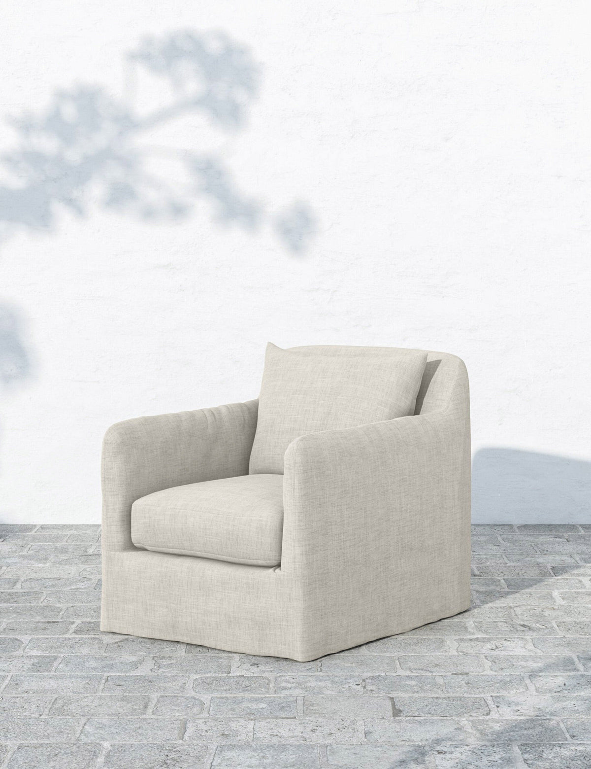 Orlena Outdoor Swivel Chair