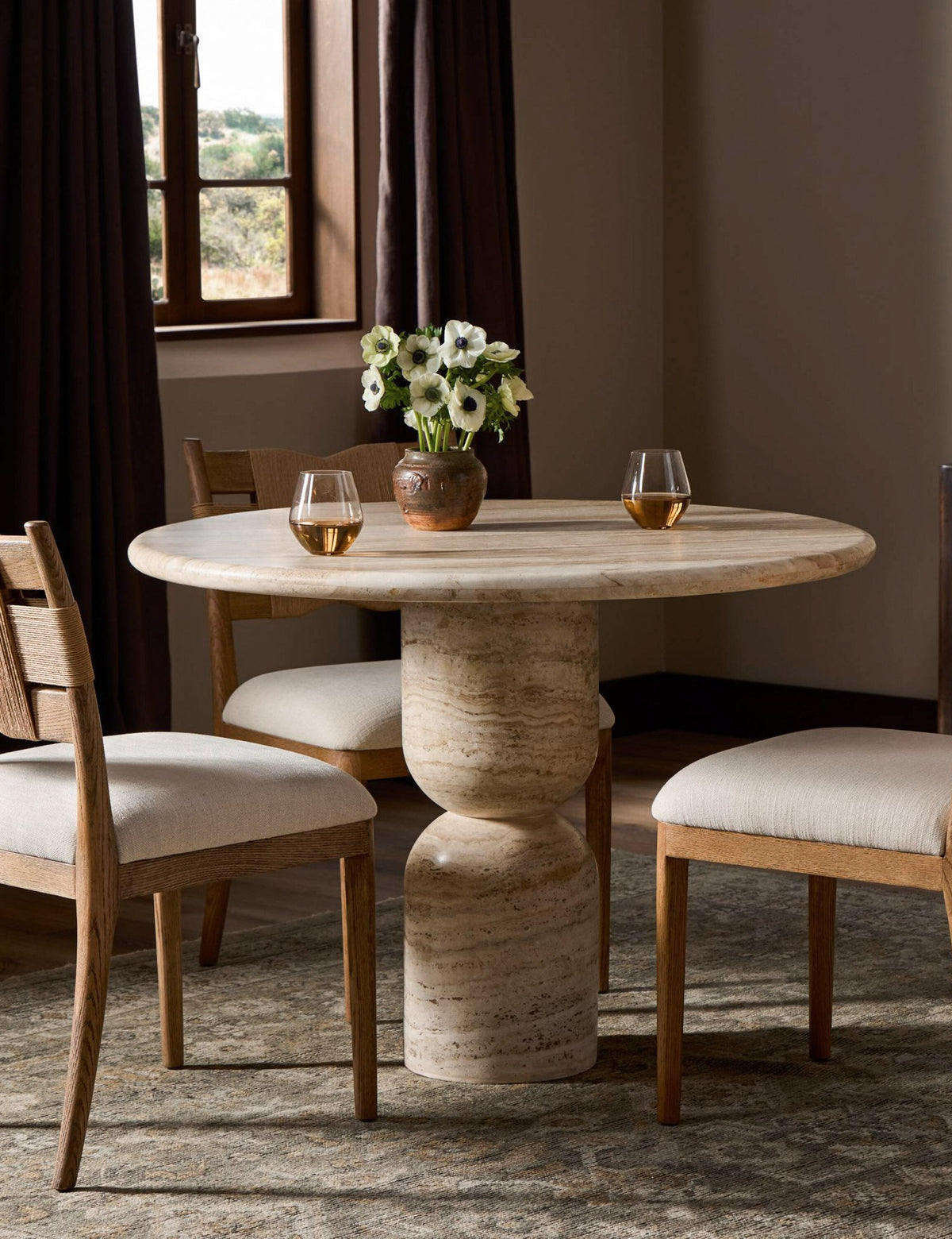 Figueroa Round Dining Table by Amber Lewis x Four Hands
