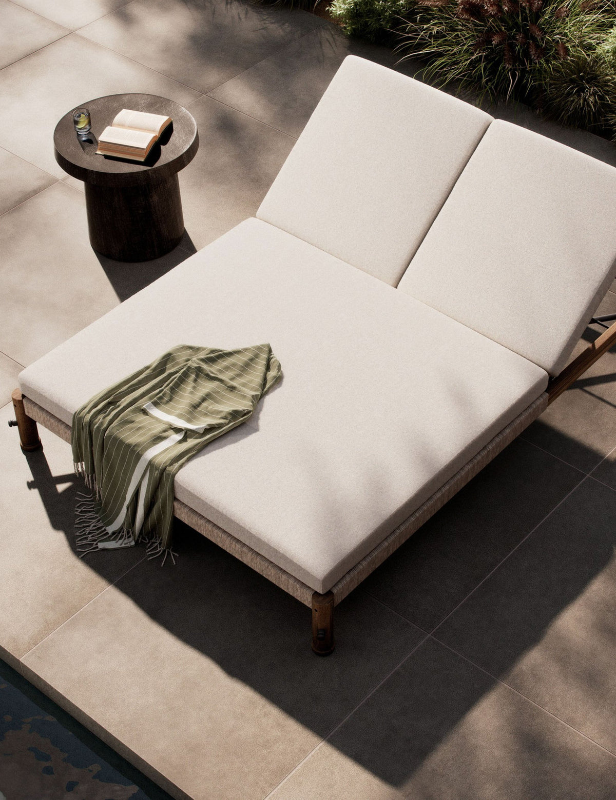 Finnegan Indoor / Outdoor Double Chaise by Amber Lewis x Four Hands