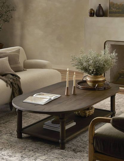 Charnes Oval Coffee Table by Amber Lewis x Four Hands