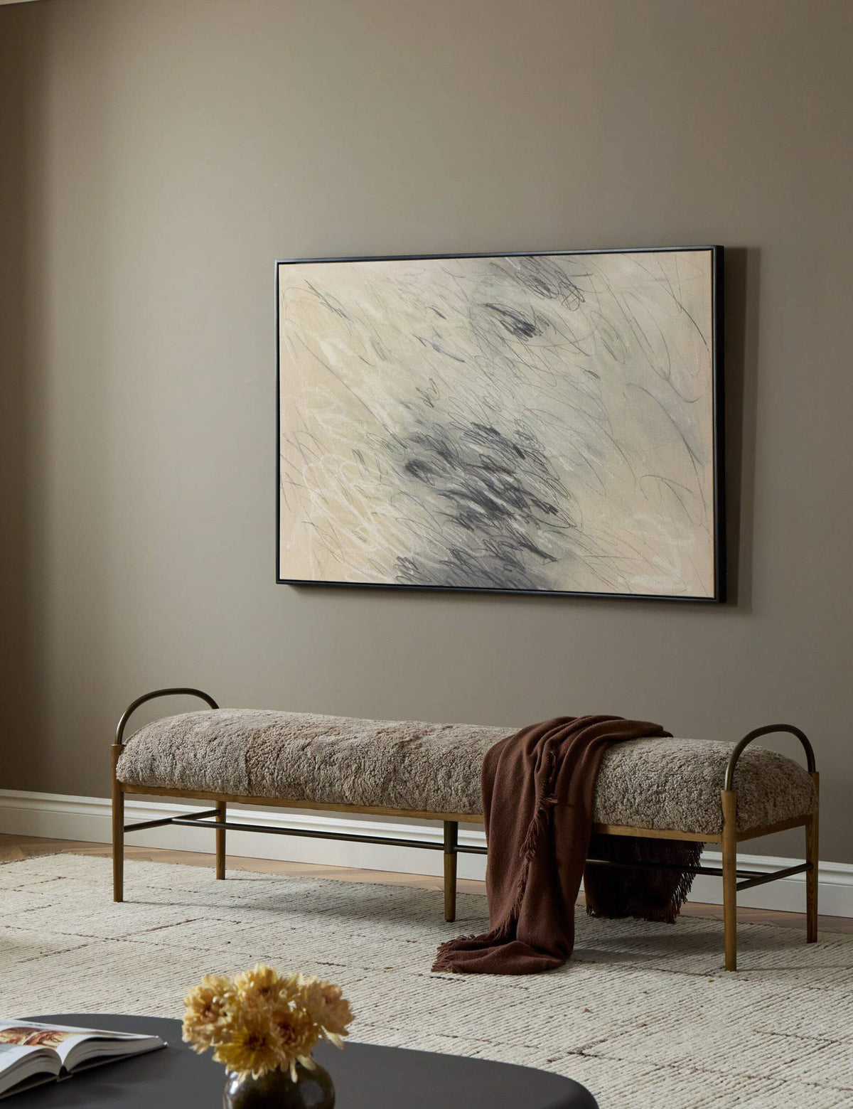 Demi Bench by Amber Lewis x Four Hands