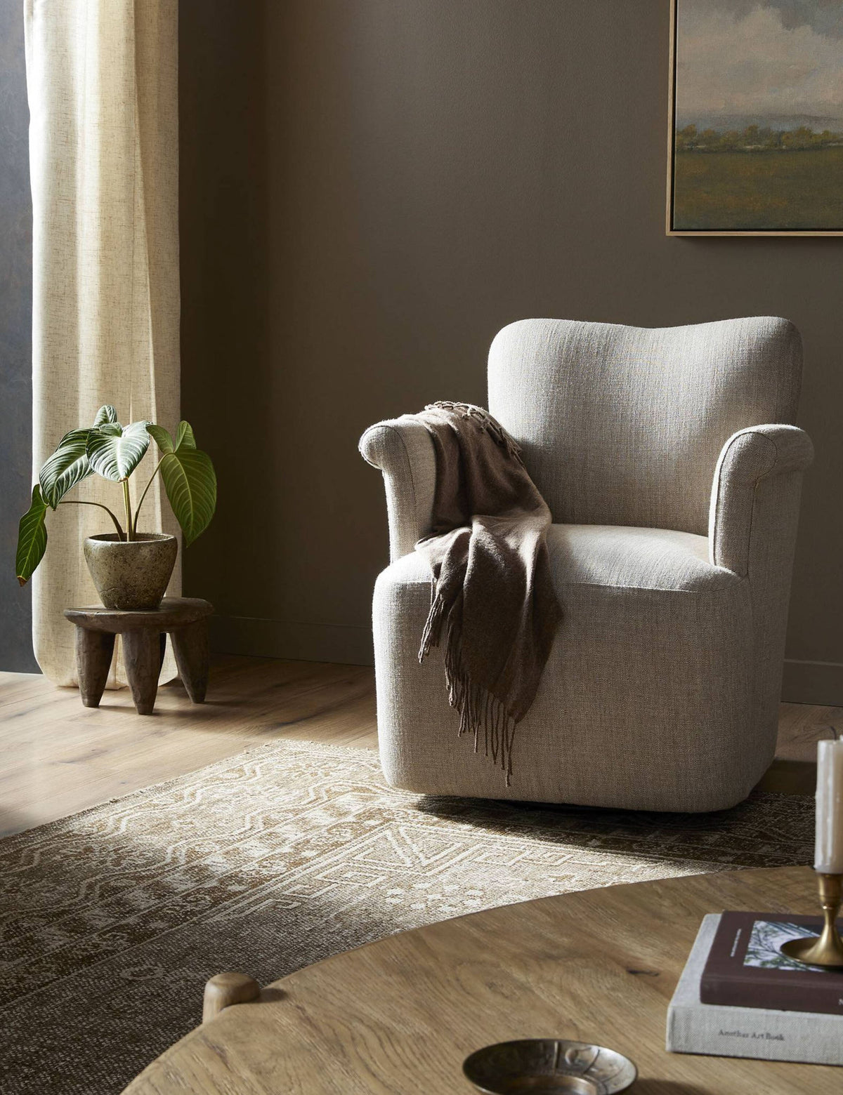 Camellia Swivel Chair by Amber Lewis x Four Hands