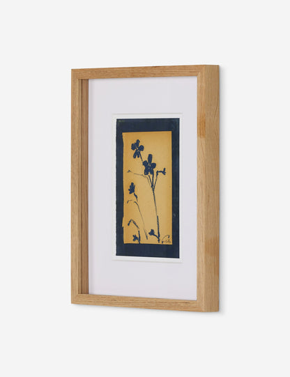 Vintage Blue Daisy Wall Art by Shaina Page