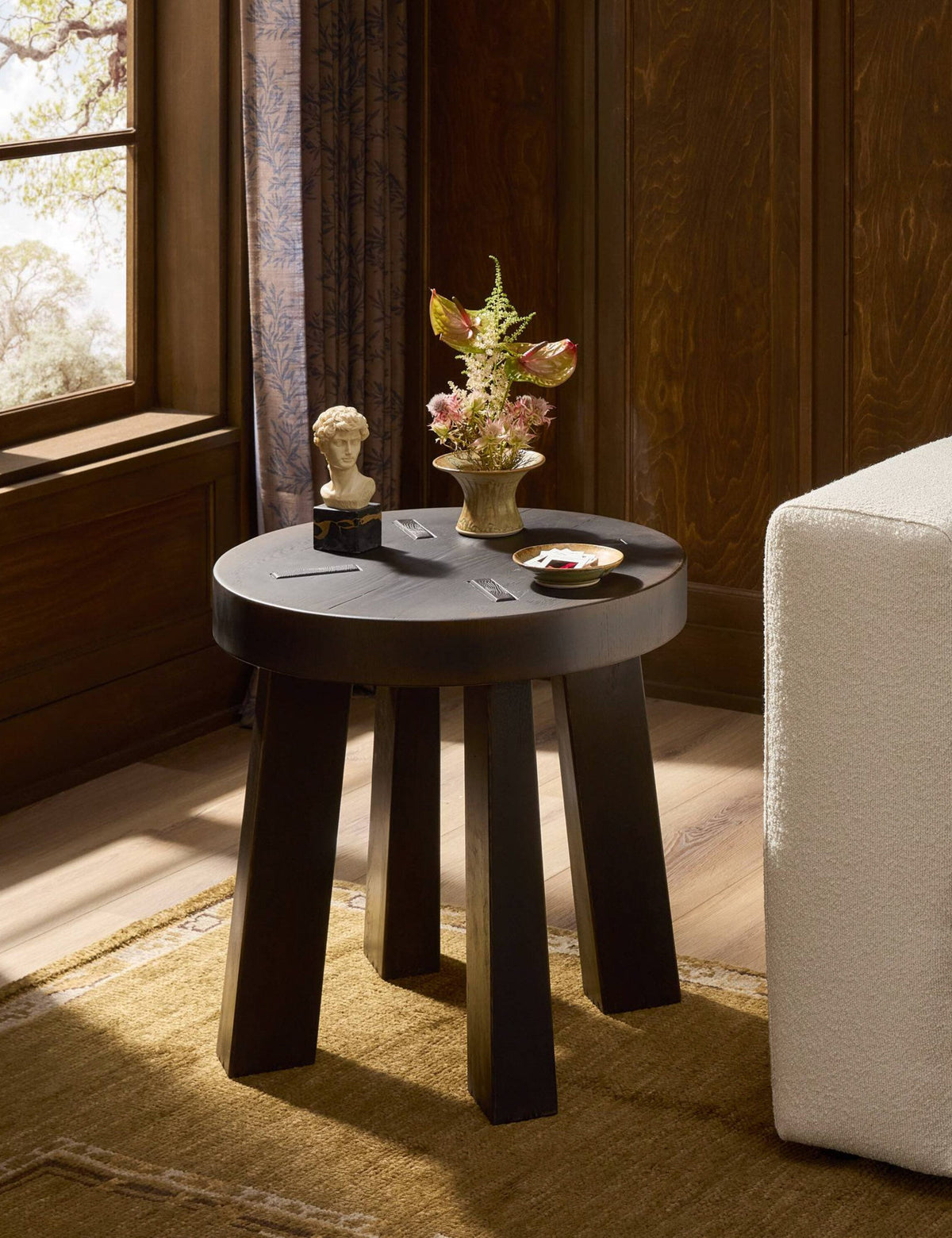 Sadira Round Side Table by Amber Lewis x Four Hands