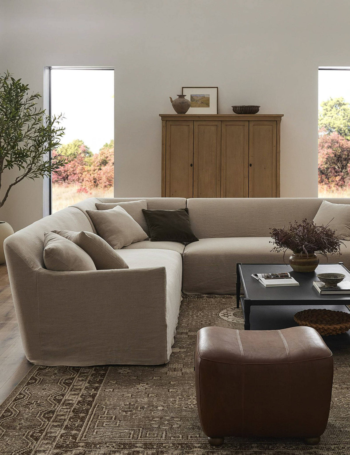 Lowell Slipcover Sectional Sofa by Amber Lewis x Four Hands