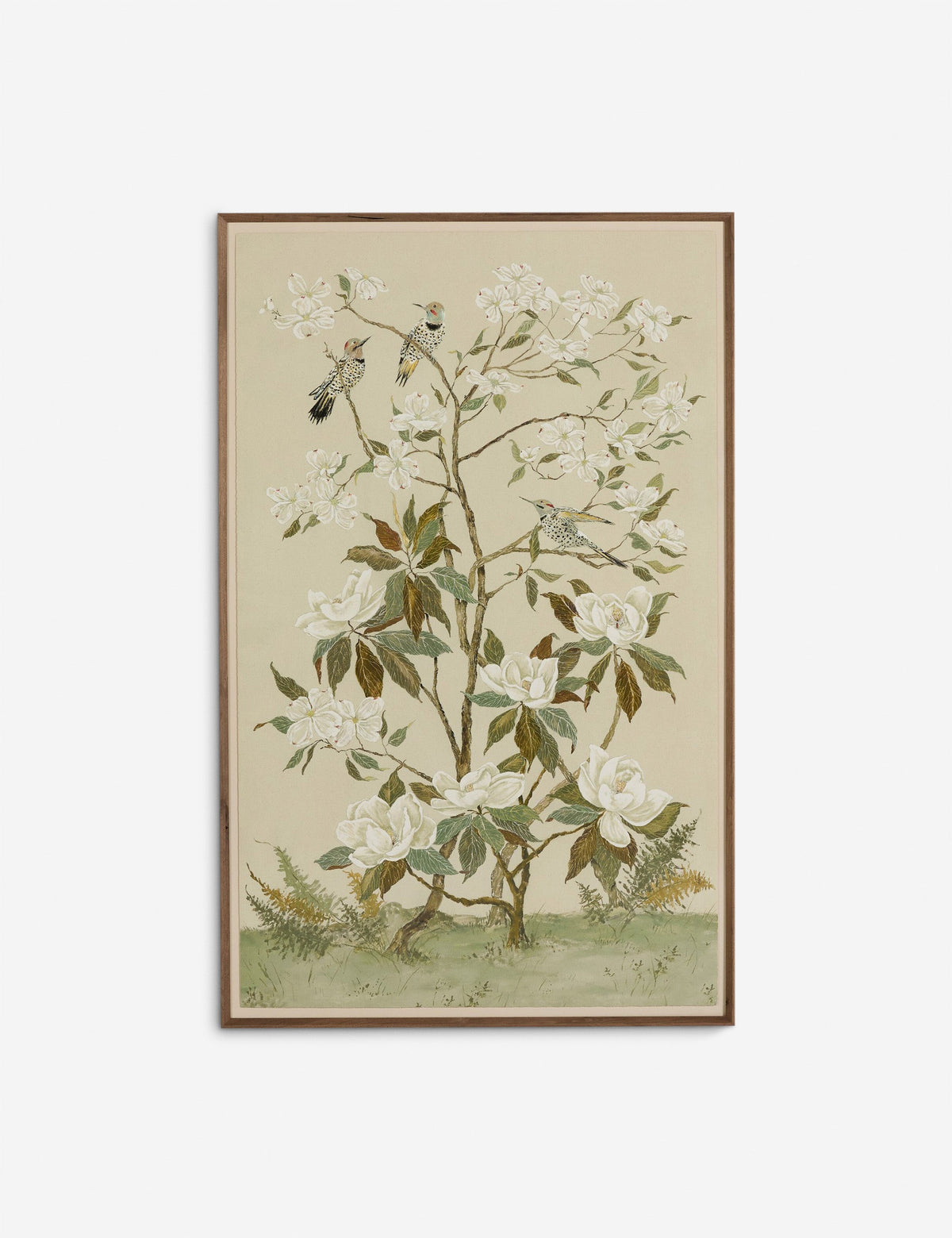 Tan Chinoiserie Wall Art by Laurel-Dawn Latshaw