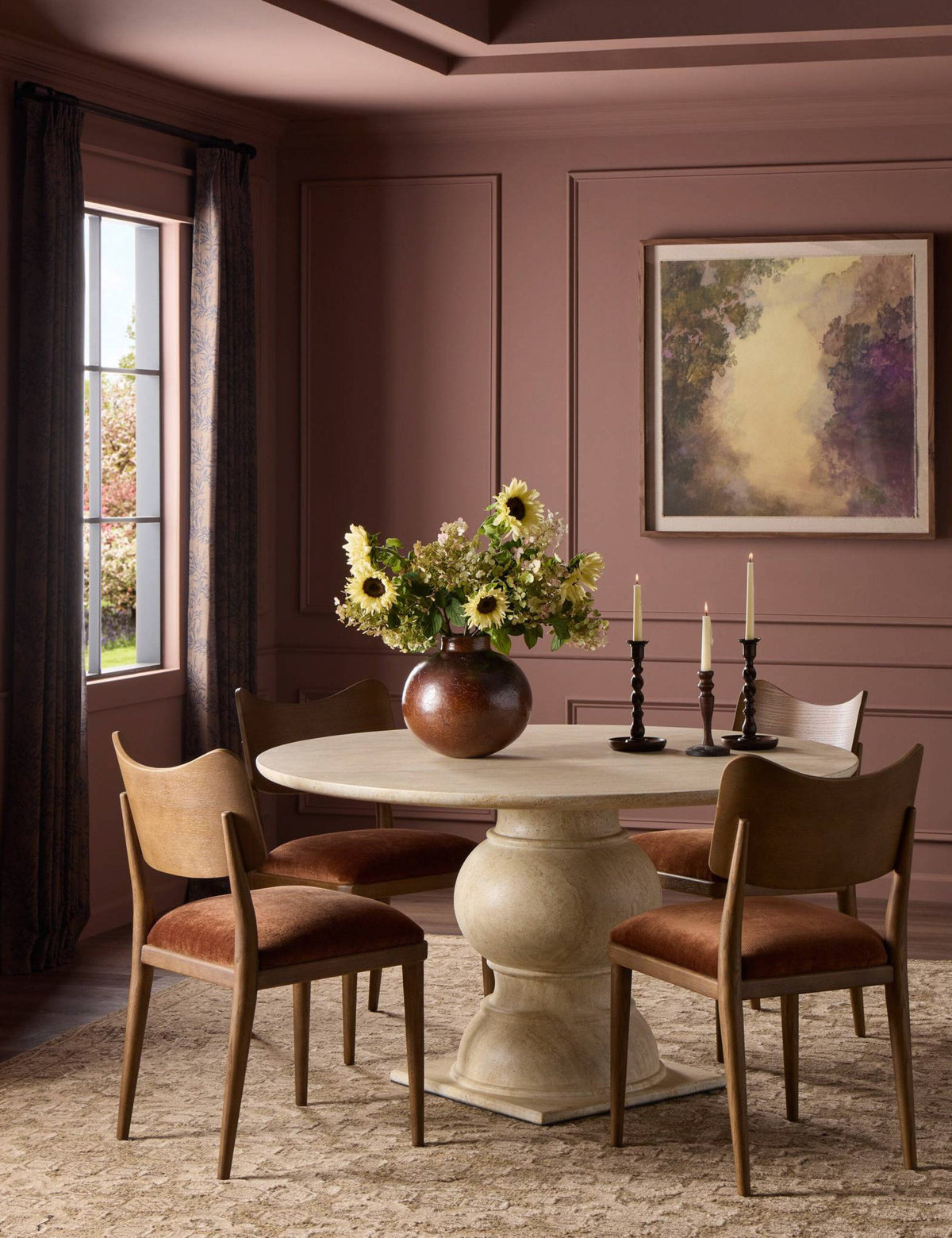 Macalaster Round Dining Table by Amber Lewis x Four Hands