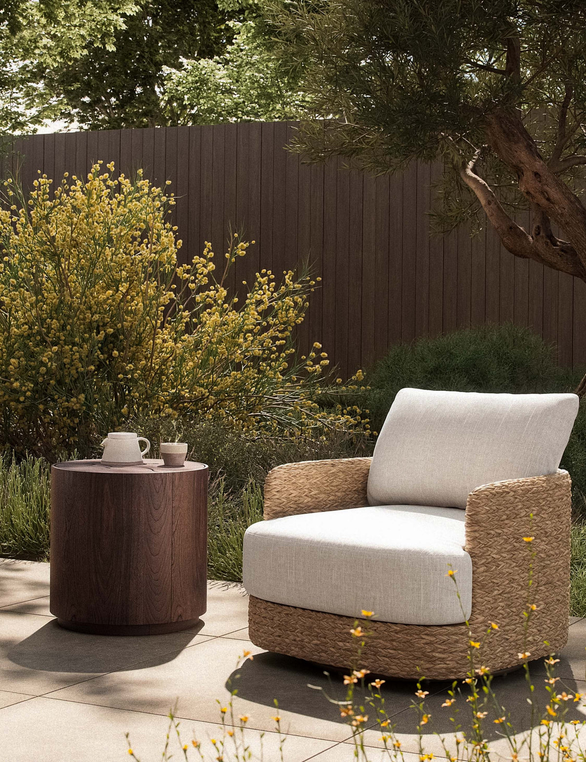 Tinashe Outdoor Swivel Chair