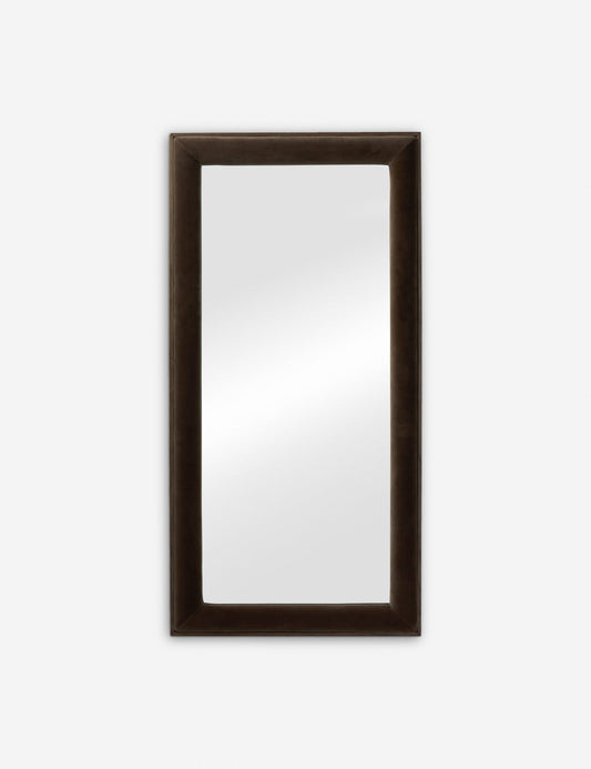 Leoni Upholstered Floor Mirror