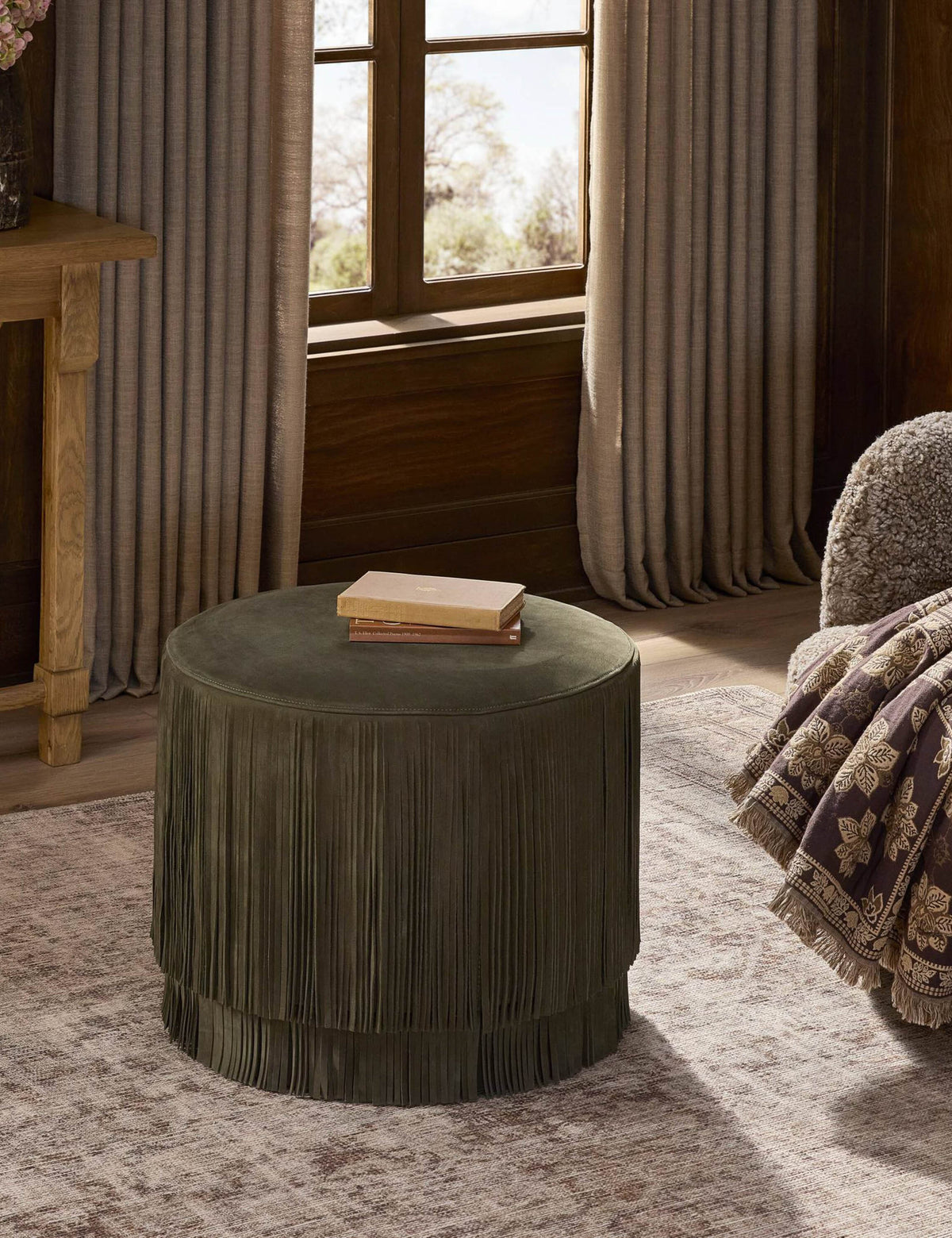 Emmett Round Ottoman