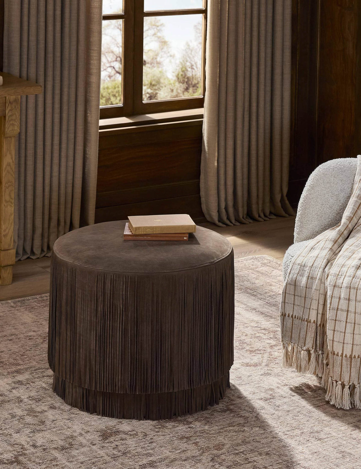 Emmett Round Ottoman