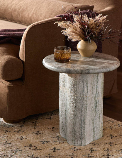 Waylie Small Round Side Table by Amber Lewis x Four Hands