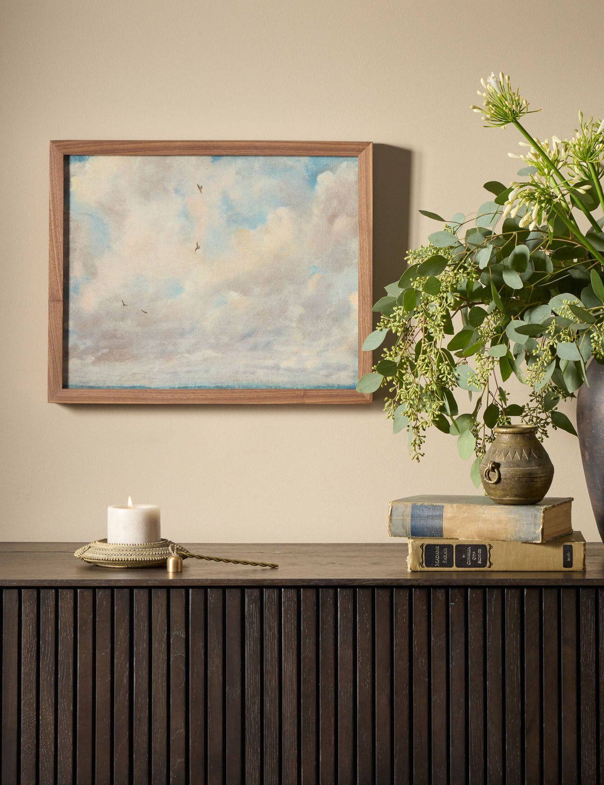 Cloud Study With Birds Wall Art by John Constable