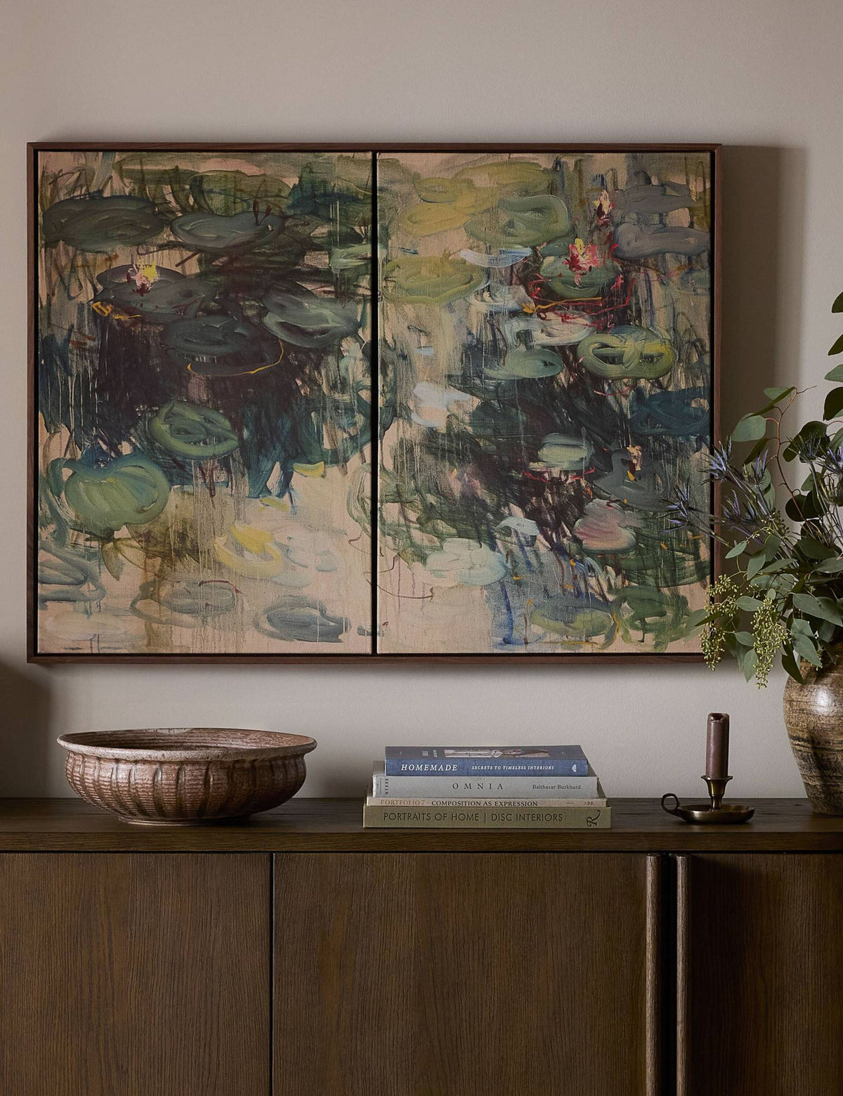 Lily Pond Wall Art by Lilia Orlova-Holmes