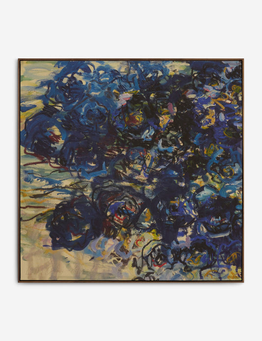 Blue Flowers Wall Art by Lilia Orlova-Holmes