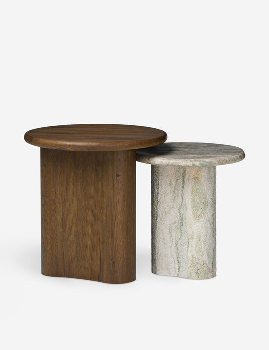 Waylie Nesting Round Side Tables (Set of 2) by Amber Lewis x Four Hands