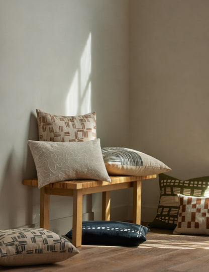 Topos Embroidered Pillow by Élan Byrd