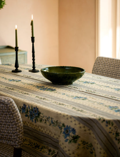 Golden Linen Tablecloth by Heidi Caillier