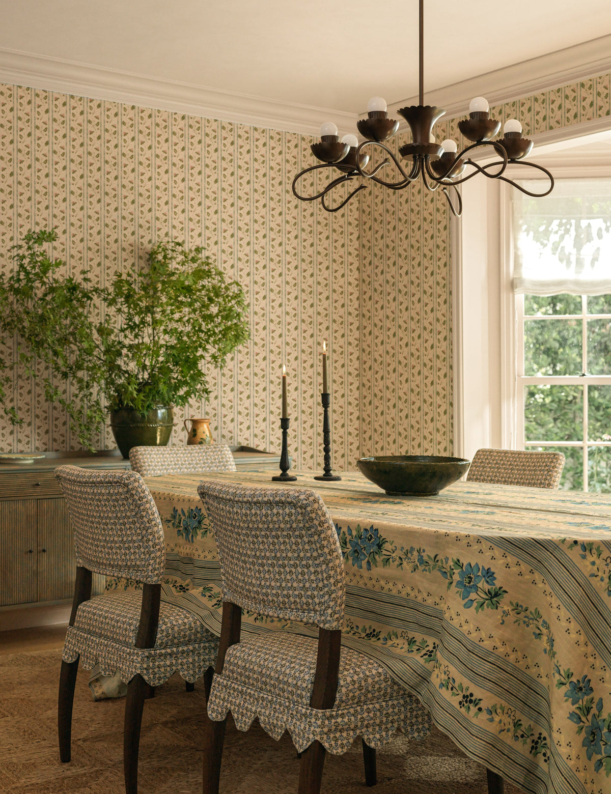 Golden Linen Tablecloth by Heidi Caillier