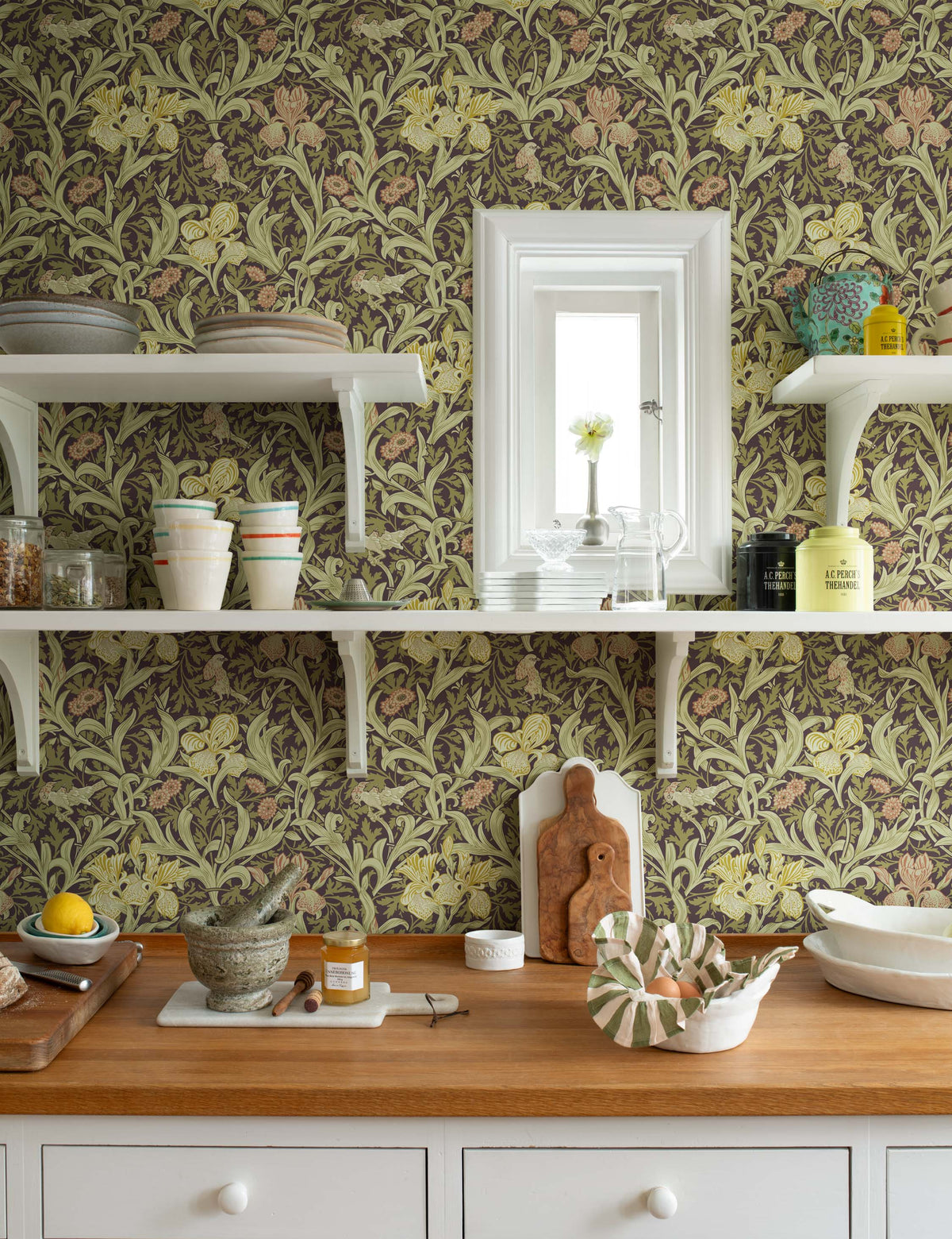 Iris Wallpaper by Morris & Co.