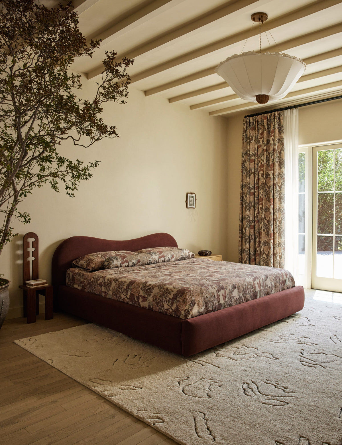 Garden Walk Linen Curtain Panel by Sarah Sherman Samuel
