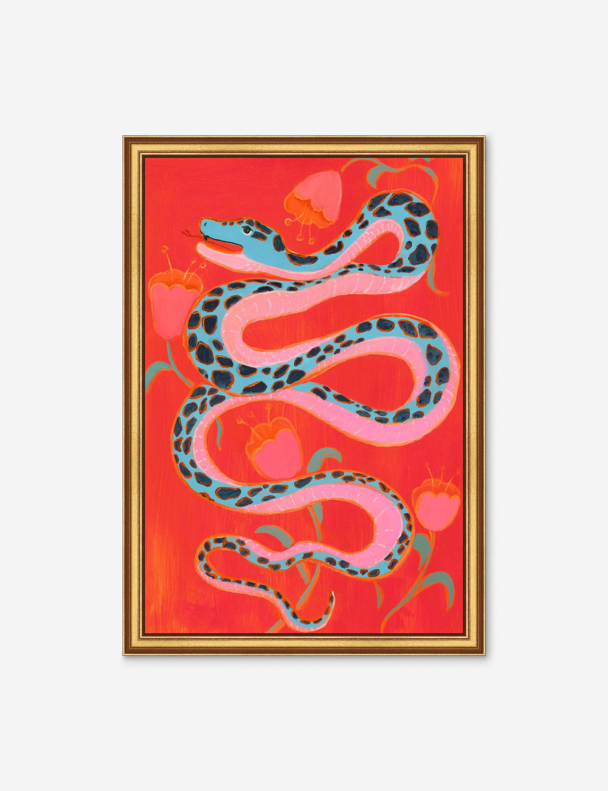 Happy is Happy Snake Wall Art by Sena Zander