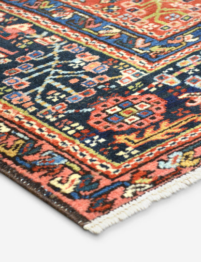 Vintage Turkish Hand-Knotted Wool Rug No. 412, 4'8" x 6'