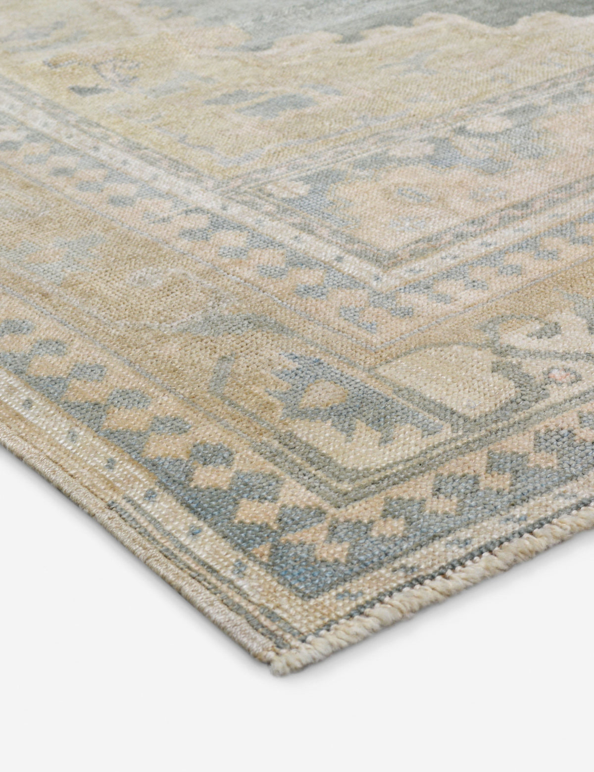 Vintage Turkish Hand-Knotted Wool Rug No. 417, 5'4" x 9'6"