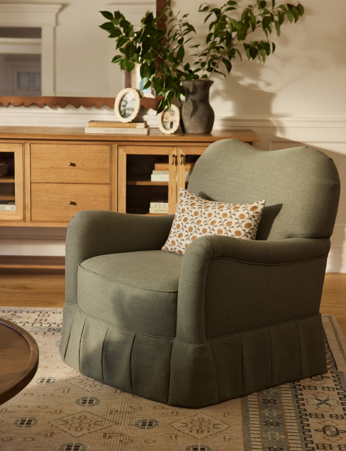 Middleton Skirted Accent Chair by Ginny Macdonald