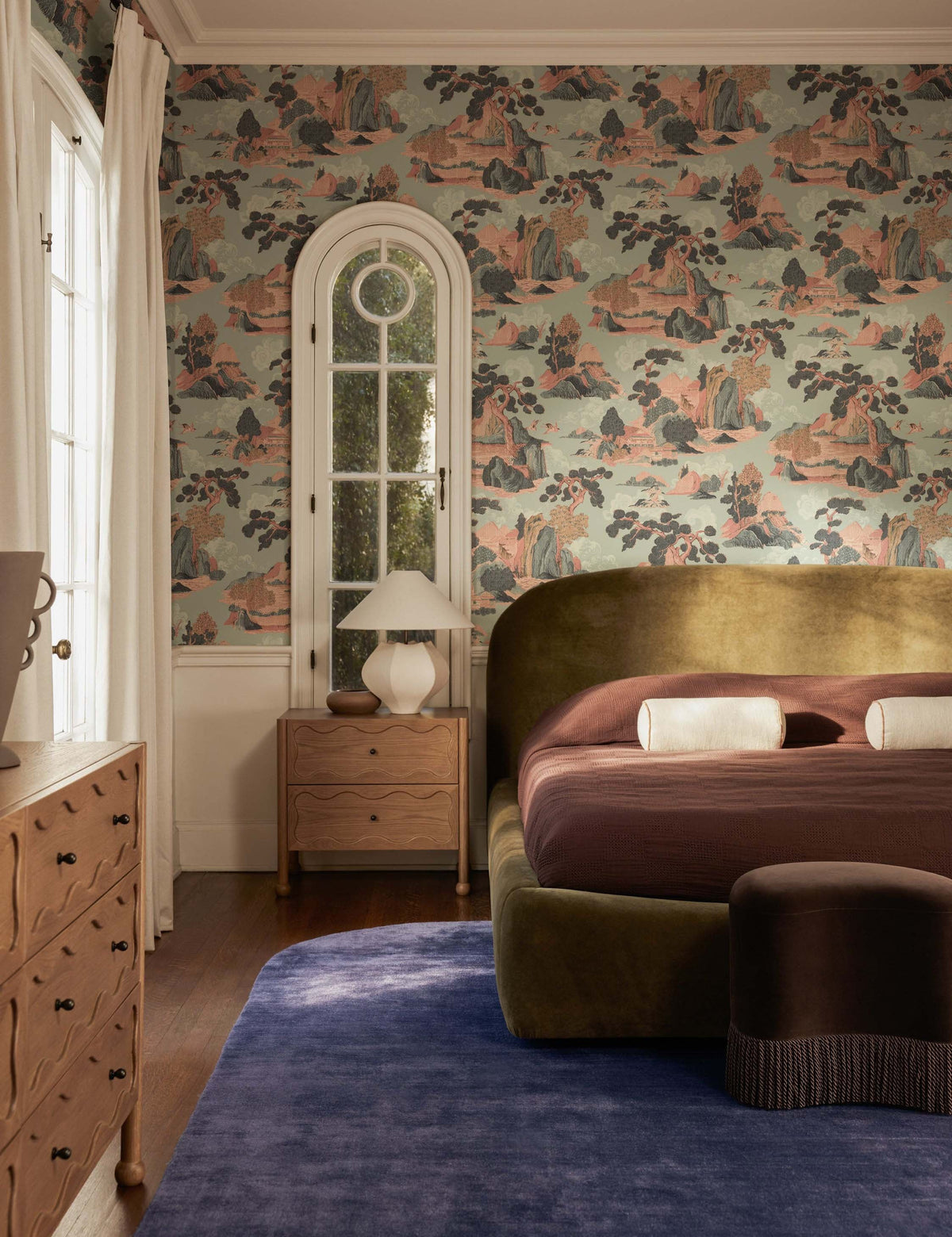 Scenic Landscape Grasscloth Wallpaper by Aimee Song