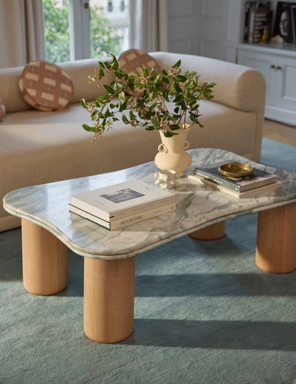 Open Box: Revello Coffee Table, Green Marble