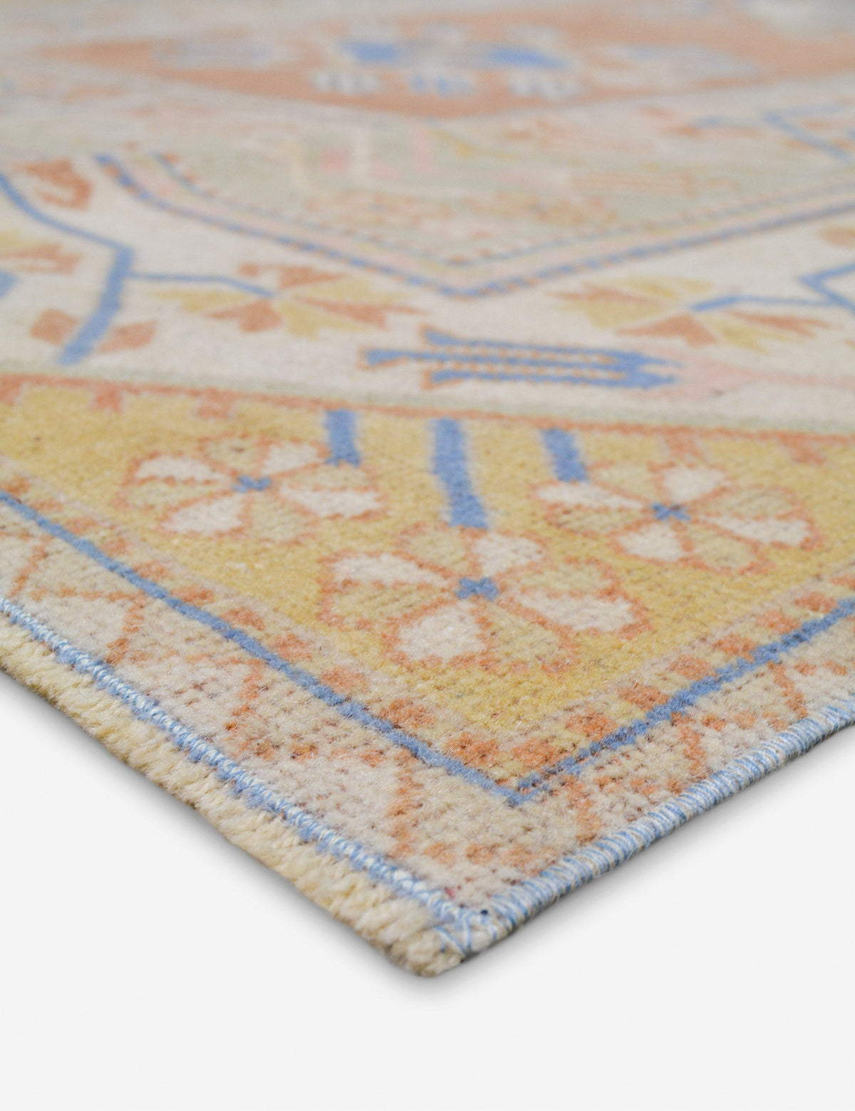 Vintage Turkish Hand-Knotted Wool Rug No. 466, 5' x 8' 2"