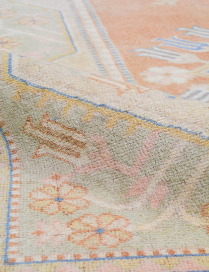 Vintage Turkish Hand-Knotted Wool Rug No. 466, 5' x 8' 2"