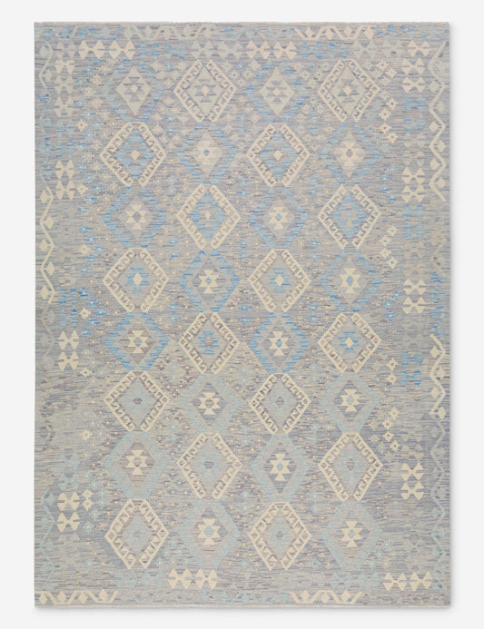 Vintage Turkish Hand-Knotted Wool Rug No. 470, 6' 8" x 9' 6"