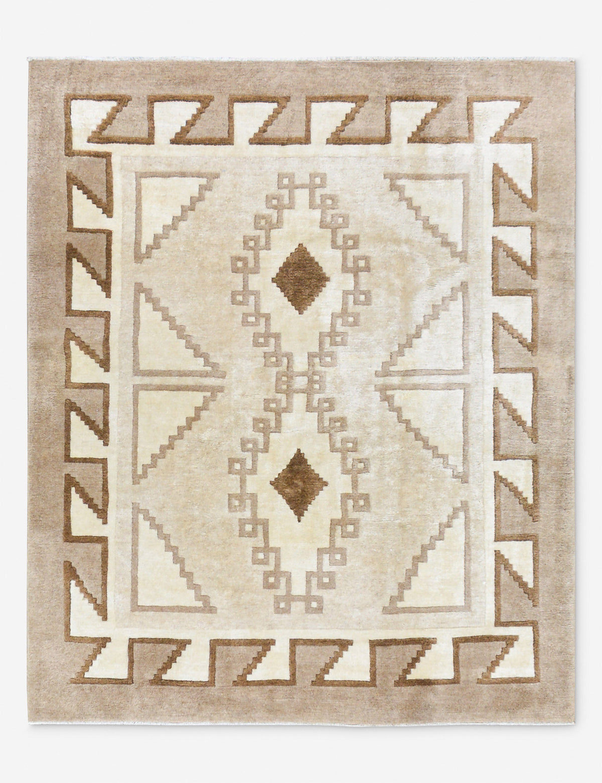 Vintage Turkish Hand-Knotted Wool Rug No. 473, 5' x 6' 2"
